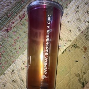 Large Jamba Juice tumbler